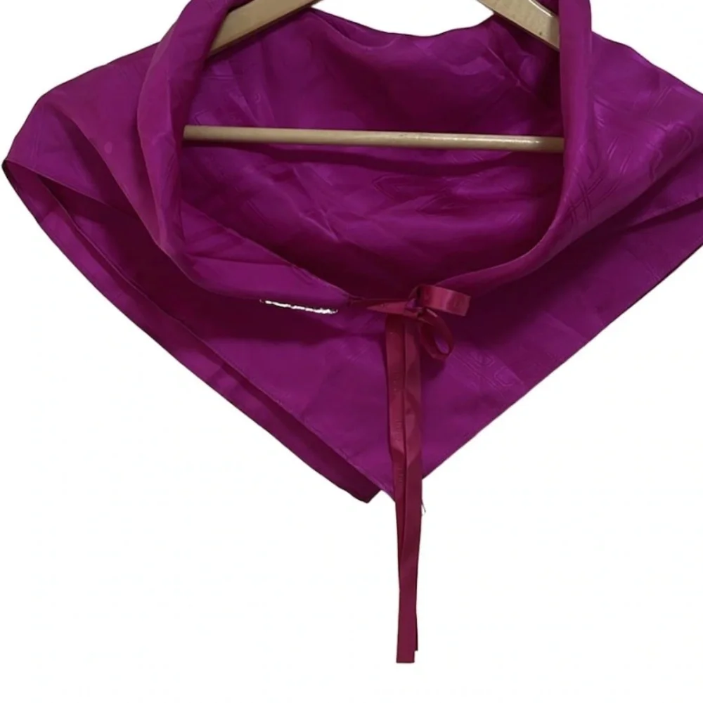 Dior Adorable fuchsia pink silk scarf w/ ties - EUC